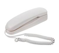 LALAFINA Wall Mount Telephone for Office and Kitchen with Easy-to-use Buttons, White Abs Material Corded Phone Featuring Compact Design Suitable for Hotel and Home Use