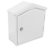 LALAFINA Wall Mounted Plastic Milk Storage Box with Lock, Lightweight Portable Design for Outdoor Dairy and Home Use, Space-Saving Installation