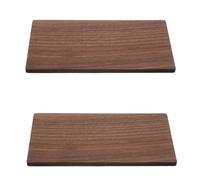 LALAFINA Walnut Wood Planks 2Pcs Thick Solid Boards for Wood Burning and Fretwork Unfinished for School Crafts and Home Decor