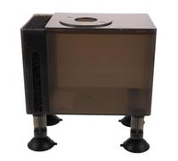 LALAFINA Wear-resistant Plastic Water Pump Box with Filter Sponge and Suction Cup for Outdoor Aquarium and Household Pump Protection Large