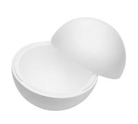 LALAFINA White Foam Balls 50cm Half Round Hemispherical Christmas Craft Ball Hollow Foam Ball Smooth Polystyrene Spheres for DIY Household School Projects Party Decoration