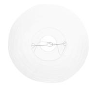 LALAFINA White Paper Lantern Lampshade 30cm for Indoor DIY Decoration, Versatile Use Thick Cotton Paper and Iron Frame, Filters Light Unique Sl esign for Home and Wedding