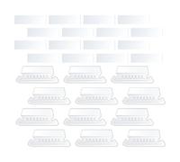 LALAFINA White PVC Hanging Folder Tabs Inserts for Office and Hotel Use, Easy to Use and Portable Storage File Folder Tabs, Suitable for Students and Office Workers