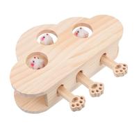 LALAFINA Wooden Cat Whacking Interactive Plaything for Cats | Keeps Cats Entertained, Exercise Aid, Prey Instinct Stimulation, Safe Wooden Design for Playful Indoor Fun