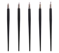 LALAFINA Wooden Dip Pen Set Vintage Style Pens for and Drawing 5pcs Practical for Gothic and Tibetan Scripts Suitable for Beginners and Artists for School