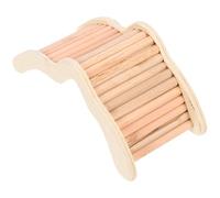 LALAFINA Wooden Hamster Ladder for Small Pets Dwarf Hamster and Gerbil Cage Accessory, Improves Balance and Pet Exercising, Sturdy Wood Material Suitable for Cage Climbing and Playing