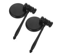 LALAFINA Wooden Judge Gavel Set with Stylish Base Portable Auction Hammer Kit Beech Wood Craft for Lawyers and Judges Comfortable Grip for Precise Strikes Vintage Display and Storage