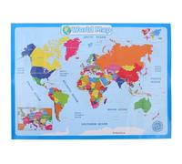LALAFINA World Map Educational Poster for Nursery and Home Schooling, Synthetic Paper Material with Bright Colours and Fine Craftsmanship, Geography and Social Studies