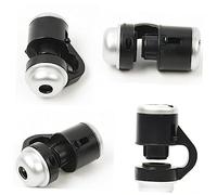 LALAFINA Zoom Clip Microscope Magnifier with Led Light for Smartphones Portable Phone Lens for Jewelry Coins Stamps Antiques Inspection Black