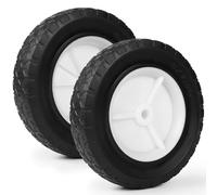LALAGO 2x Ø 200mm Rubber Wheels, 8 Inch Lawn Tires Motor Wheels Universal Spare Wheels for Lawn Mower, Trolley, Grass Tractor, Lawn Mower