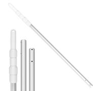 LALAGO Lightweight Aluminium Telescopic Handle, Adjustable from 1.7 m to 4.5 m, Aluminium Pool Leaf Catcher, 3-Piece Pool Cleaning Rod, Telescopic Rod for Pool Cleaners