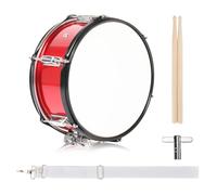 LALAHO 12 x 5.5 inches Snare Drum, Marching Snare Drum Kit for Students, Beginners & Band, Comes with a Pair of Drumsticks, Key and Adjustable Strap (Red)