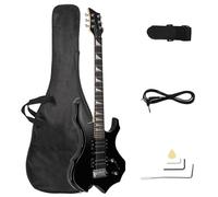 LALAHO 36-Inch Electric Guitar Starter Kit, HSH Pickups Includes Guitar Bag, Strap, Tremolo Arm, Amp Wire, Wrench Tool and Plectrum for Beginners and Adults, Black