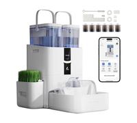 LALAHOME DailyFresh Smart Pet Water Fountain 10L/338 oz, APP & WiFi Control, Self-Refilling Oxygen-Rich Water Dispenser with 5-Stage Filtration, BPA-Free, Indoor Drinking Bowl for Cats & Dogs