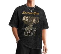 lalakeLALART6 Status-Quo-T-Shirt-Boys-Animal-Print-Anime-Figures-Sublime-Clothes-Shirts-Men Black