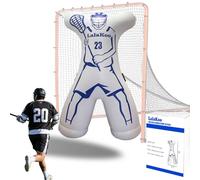 LalaKoo Inflatable Lacrosse Dummy Goalie Lacrosse Dummy Defender Shot Blocker and Dodging Training Lax Training Aid with Air Pump Aid Easy for Movement