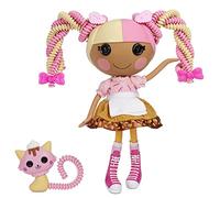 Lalaloopsy 576938EUC Silly Scoops Waffle Cone with Pet Cat-33 cm Ice Cream Theme Styling Doll with Multicolour Hair & 11 Accessories, in Reusable Salon Package Playset