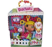 Lalaloopsy 576945EUC Silly April Sunsplash with Pet Toucan-33 cm Rainbow Hair Styling Doll with Multicoloured Hair-11 Accessories in Reusable Salon Package Playset, for Ages 3-103 - Amazon Exclusive