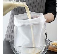 LALANG Reusable Nut Milk Bag Food Strainer - Nylon Fine Mesh Strainer Pouch Filter Bag for Tea/Yogurt/Juice/Wine/Soup/Herbs