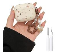 LALAPOPO for AirPods 3rd Generation Case Cute Puppy Paw with Lovely Star Chain Protective Cover Compatible with AirPods 3 Gen for Girls Women