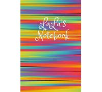 LaLa's Notebook: Cute Colorful 6X9 110 Pages Blank Narrow Lined Soft Cover Notebook Planner Composition Book