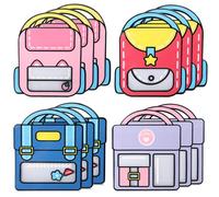 LALASTYLE 12PCS Class Gift Bags with Top-handle for Presents,Goodie Bag for Candy Snacks,Party Bags with Stand-ip Bottom,for Birthday,Weddings,Sweets