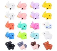 LALASTYLE 20Pcs Mini Resin Animals Cow & Pig Miniature Resin Figurines Tiny Small Farm Animals for Micro Landscape Fairy Garden, Aquarium, Dollhouse, and Home Decor,Perfect for Collectors and DIY Enth