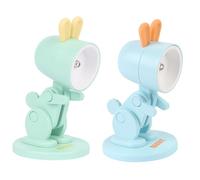 LALASTYLE 2PCS Magnetic LED Room Night Light,Mini Rabbit Led Desk Lamp,Adjustable Animal Night Light,Little Phone Holder,Decorative Ornaments Light,Bedroom Gifts