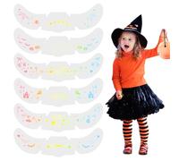 LALASTYLE 6PCS Freckle Tattoo Stickers, Halloween Temporary Waterproof Tattoos, Make up Stickers Kit for Cosplay Outdoor Activities Parties
