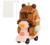 LALASTYLE Capybara Building Blocks Set with Tool, Mini Animal Bricks, Creative DIY Educational Toy for Stress Relief, Birthday Gifts (659PCS)