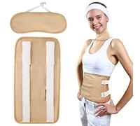 LALASTYLE Castor Oil Pack Wrap Kit, Reusable Organic Castor Oil Pack with Adjustable Elastic Strap, Soft Comfortable Neck Castor Oil Pack for Liver Detox Insomnia Constipation Muscle Pain