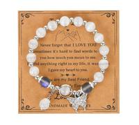 LALASTYLE Cat Eyes Stone Butterfly Bracelet Healing Crystal Bracelet