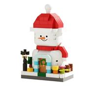 LALASTYLE Christmas Building Blocks Set, Santa Claus Christmas Tree Gingerbread House Mini Figures, DIY Creative Ornaments, Stocking Stuffers Xmas Gifts, Festive Party Favours (K461)