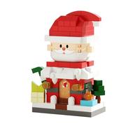 LALASTYLE Christmas Building Blocks Set, Santa Claus Christmas Tree Gingerbread House Mini Figures, DIY Creative Ornaments, Stocking Stuffers Xmas Gifts, Festive Party Favours (K460)
