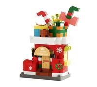 LALASTYLE Christmas Building Blocks Set, Santa Claus Christmas Tree Gingerbread House Mini Figures, DIY Creative Ornaments, Stocking Stuffers Xmas Gifts, Festive Party Favours (K463)