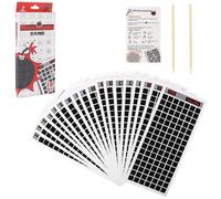 LALASTYLE Minesweeper Scratch Art Game Set - 18 Puzzle Cards with 2 Bamboo Sticks & Instructions, Desktop Scratch-Off Adventure, Reveal Numbers to Avoid Bombs, Fun Logic Game