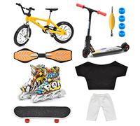 LALASTYLE Mini Skateboard, Bicycle, Scooter, Vitality Board - Finger Pants Training Tricks Props - Movement Toys, Party Favors