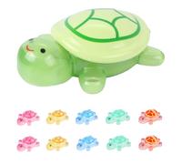 LALASTYLE Resin Animals Turtles Set: 1 Large 17cm Storage Turtle Lid Opens + 10 Mini Resin Sparkle Turtles, Ocean-Themed Decor for Garden, Aquarium,Miniature Landscape Home Decoration