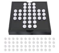 LALASTYLE Solitaire Game, Classic One Player Board Game, Marble-Balancing & Strategy Game, Black