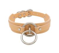 lalatia Women's Choker Necklace Summer Colours O Ring Faux Leather Choker Necklace