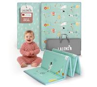 Laleni Baby Crawling Mat 150 x 180 x 1 cm, Foldable Waterproof playmat, Insulating and Soft, for Indoor & Outdoor use - Circus Motif