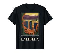 Lalibela Ethiopia Vintage Retro Rock Hewn Churches Art T-Shirt