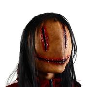 Lalieffacely Horror Devil Mask for Halloween Party Cosplay (Brown)