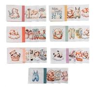 Lalikul Fabrics Beige/Cream. Cotton Charm Packs, Fat Quarters Bundles, 42 Different Motifs. Ideal for Quilts, Sewing, Blankets, and I Spy Games for Kids, 5" x 5" Squares.