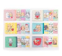 Lalikul Fabrics Cats. Cotton Charm Packs, Fat Quarters Bundles, 42 Different Motifs. Ideal for Quilts, Sewing, Blankets, and I Spy Games for Kids, 5" x 5" Squares.