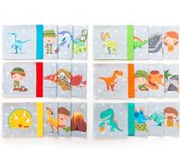 Lalikul Fabrics Dinosaurs. Cotton Charm Packs, Fat Quarters Bundles, 42 Different Motifs. Ideal for Quilts, Sewing, Blankets, and I Spy Games for Kids, 5" x 5" Squares.
