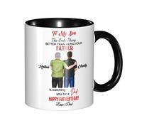 LALILIESS Personalized Coffee Mug for Son from Mom, Custom to My Son The Only Thing Better Than Being Your Mother is Watching You Be A Dad Mug, Happy Father‘s Day Gift for Future New Dad