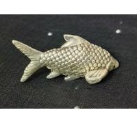 Lalit Kishori Pure Solid Silver Fish Figurine | Astrological Red Book Remedy | Chandi Ki Machli for Wealth & Luck, Vastu, Pooja, Housewarming