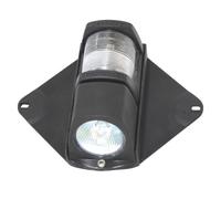Lalizas 12m Mast Steaming and Deck Navigation Light, Black, LED, White Lens, Waterproof, 12 Volts, 20 Watts