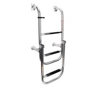 Lalizas Stainless Steel Folding Ladder Silver 1+2 Steps